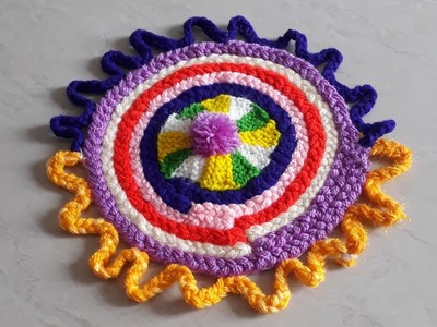 DIY! how to make colourful woolan doormat