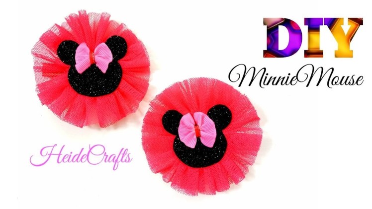 DIY Minniemouse Hairbow || Tulle Hairbow || Easy Tutorial || How to Make