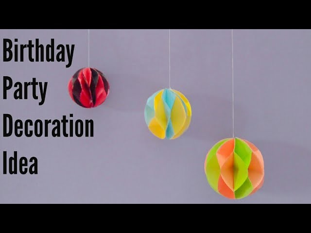 DIY Paper Honeycomb balls || Easy Paper Crafts Idea || How To Make Paper Honeycomb Ball.