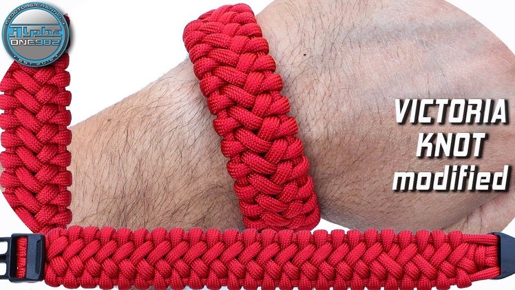 DIY Paracord Bracelet Victoria knot modified by Cetus World of Paracord How to make paracord bracele