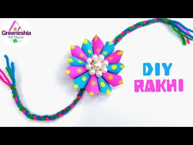 DIY Rakhi making at home | How to make rakhi at home | Easy Rakhi tutorial | rakshabandhan