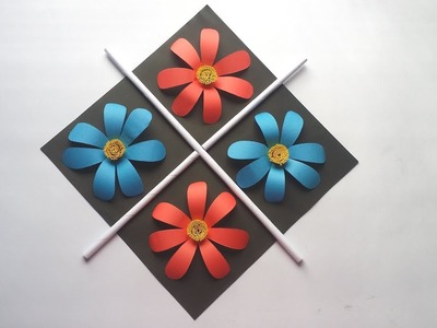 DIY: Wall Hanging Idea!!! How to  Make Wall Hanging with Colour Paper for Home.Room Decoration!!!