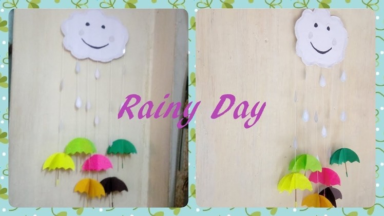 Diy wall hanging. Rainy Day Wall Hanging. Kids' special
