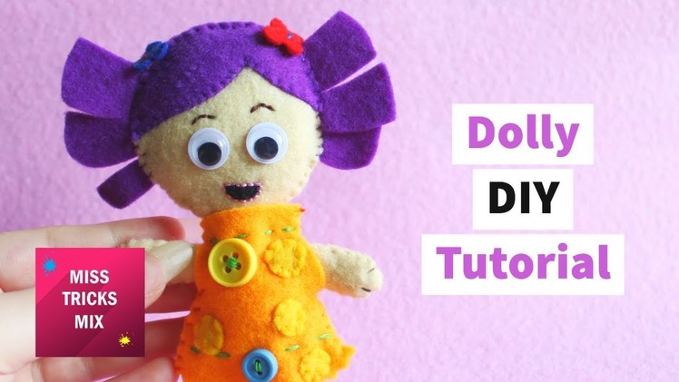 Dolly From Toy Story 4 Movie  Felt Doll DIY Tutorial
