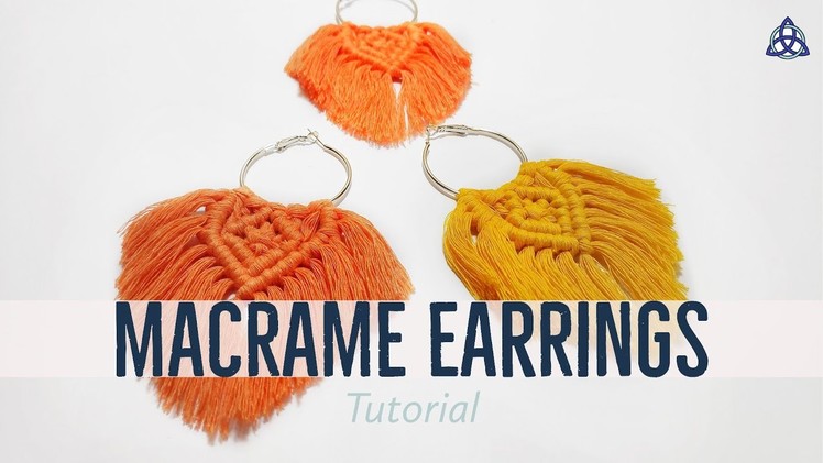 EASY Macrame Earrings Tutorial | BOHO Earrings DIY | Macrame Jewelry