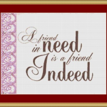 Friend Cross Stitch Pattern