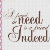 Friend Cross Stitch Pattern