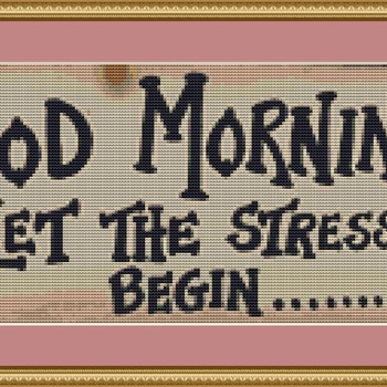 Good Morning Cross Stitch Pattern