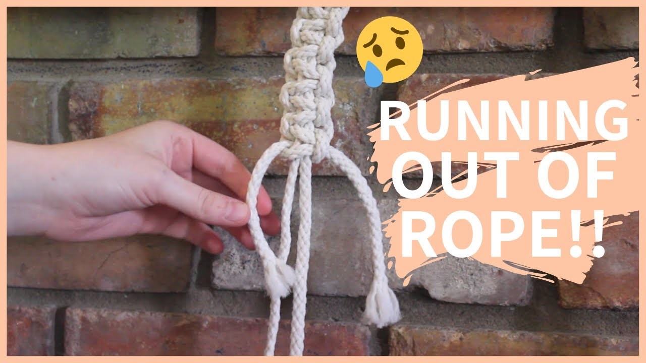 HOW TO ADD MACRAME CORD WHEN RUNNING OUT. Square Knot Addition
