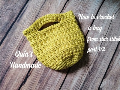 How to crochet a bag from star stitch part 1.2 - Móc túi từ mũi sao phần 1.2