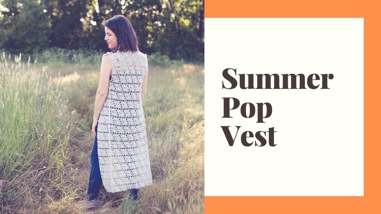 How to Crochet a Long Summer Vest