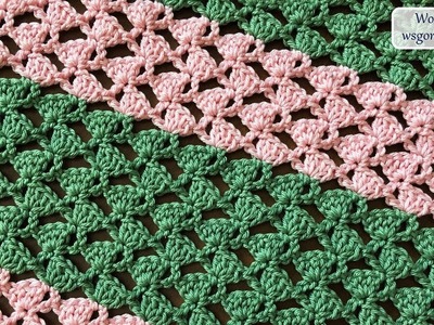How to Crochet Easy Shell Stitch Pattern
