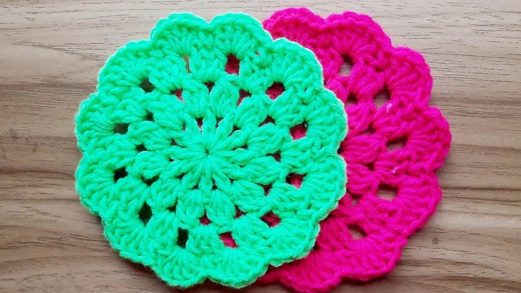 How to Crochet Flower Coaster | Episode 2