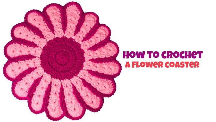 How to Crochet Flower Hot Pad