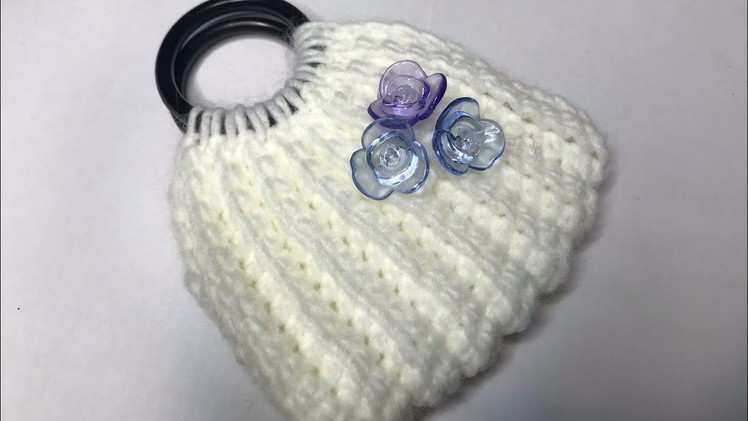 How to Crochet Mini-bag with Ring Handles