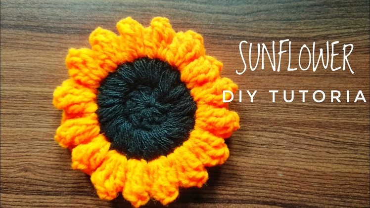HOW TO CROCHET SUNFLOWER I PART-1 I DIY TUTORIAL