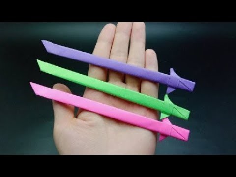 How to make a Paper Sword | DIY paper crafts | Easy Origami step by step Tutorial