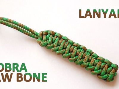 How to make a paracord lanyard Cobra Jaw Bone