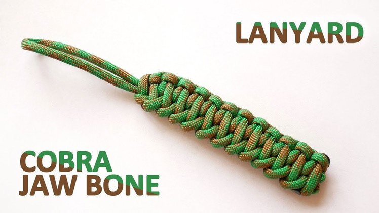 How to make a paracord lanyard Cobra Jaw Bone