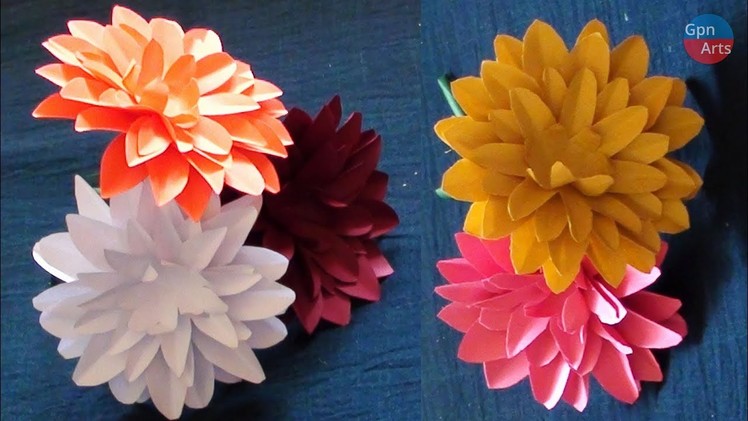 How to Make Beautiful Paper Flowers - DIY Paper Flowers Step by Step