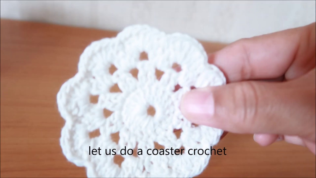 How to make coaster crochet!!!