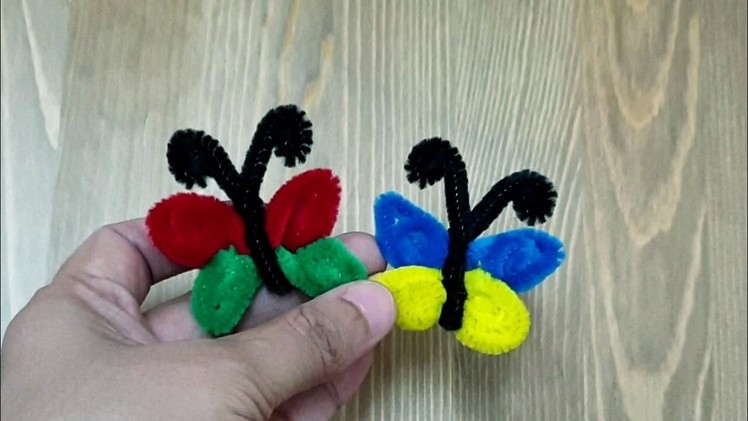 How to make pipe cleaner butterfly, easy butterfly ring