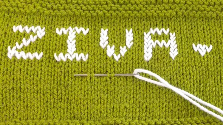 How to write Alphabet , Letters , Name on knitting | Duplicate Stitch By Clydknits.