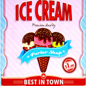 Ice Cream Cross Stitch Pattern