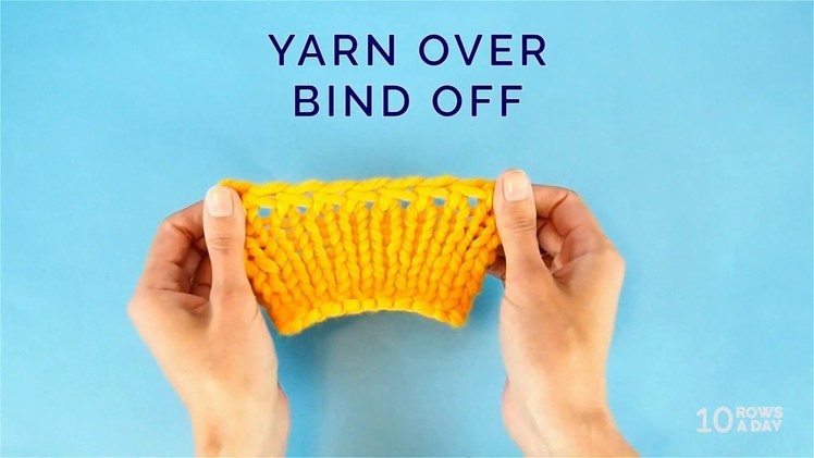 KNITTING in UNDER a MINUTE - Easy Stretchy BIND OFF