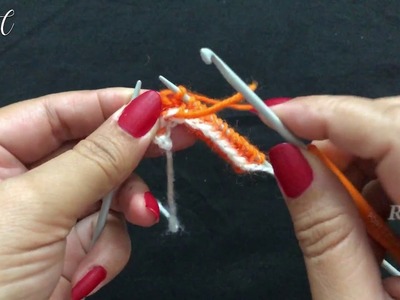 Knitting Very Different Easy Style Border  | Knitting Hindi Videos |