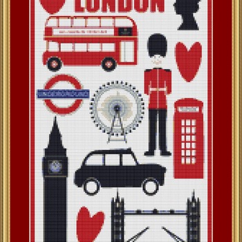 London Cross Stitch Pattern