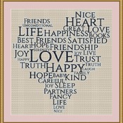 Love Heart Cross Stitch Pattern