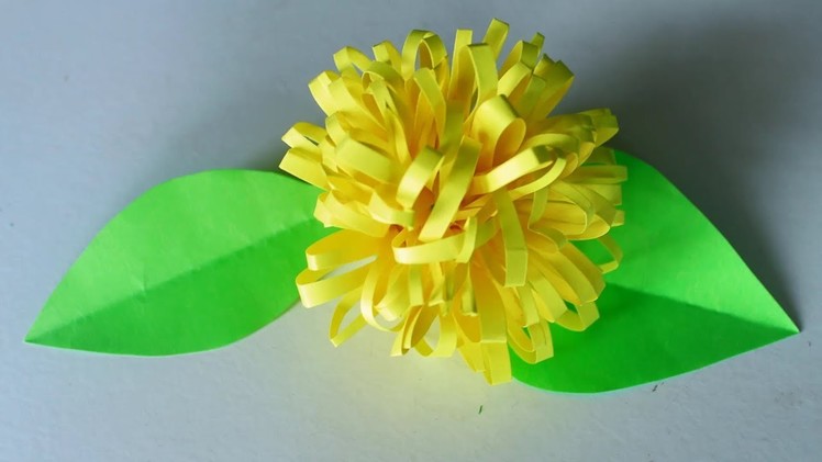Paper Chamomile Flower Making | Paper Chamanthi Flower | DIY Paper Crafts