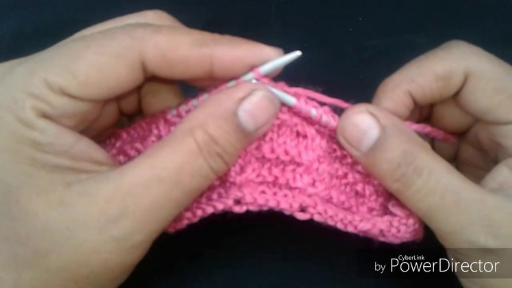 Single colour knitting design pattern in hindi