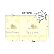 Star Baby Shower Gift Bag Template PDF Instant Download