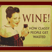 Wine Cross Stitch Pattern