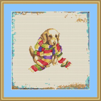 Wrapped In A Scarf Cross Stitch Pattern