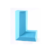 3D Alphabet Letter L Paper Model Template PDF Kit Download