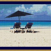 Barbados Beach Cross Stitch Pattern