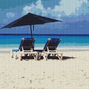 Barbados Beach Cross Stitch Pattern