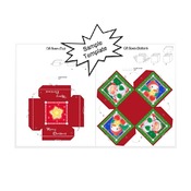 Christmas Star Gift Box Template Paper Craft PDF Instant Download