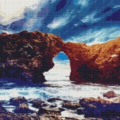 Coastal Arch Cross Stitch Pattern