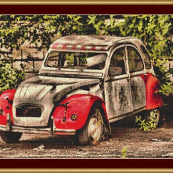 Old Citroen Cross Stitch Pattern