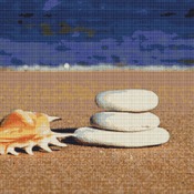 Stones And Shell Cross Stitch Pattern