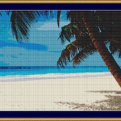 Tropical Paradise Cross Stitch Pattern