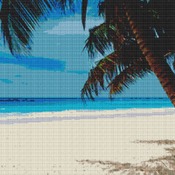 Tropical Paradise Cross Stitch Pattern