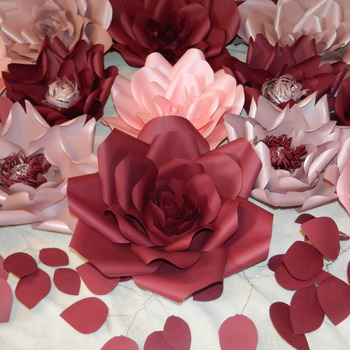 15pcs  Large Paper flower backdrop, wedding decor, bridal shower, wedding arch flowers, wedding reception,Nursery decor, Baby shower