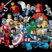 counted cross stitch pattern lego marvel superheroes 320 * 245 stitches CH1169