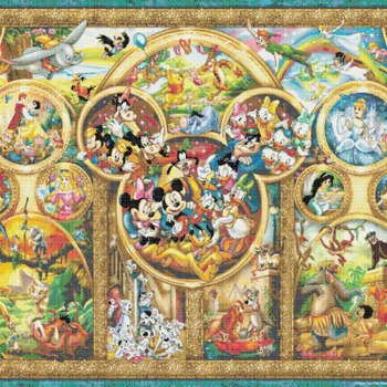 counted cross stitch pattern The Best Themes disney 496*372 stitches CH678