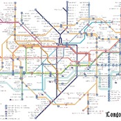 Counted Cross Stitch Pattern Tube map London pdf chart 493x326 stitches CH1178